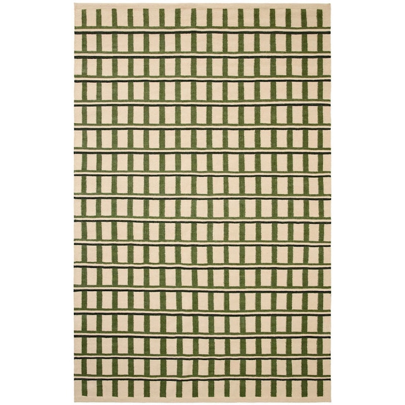 Mysore Matta 180x270 cm, Off-white / Grön / Mörkgrön