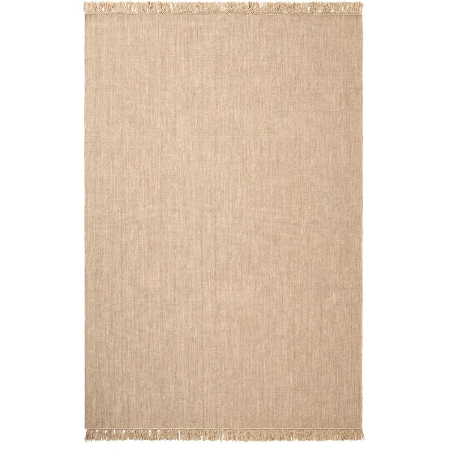 Chhatwal & Jonsson Nanda Matta 200x300 Cm - Enfärgade mattor Ull Ljusbeige