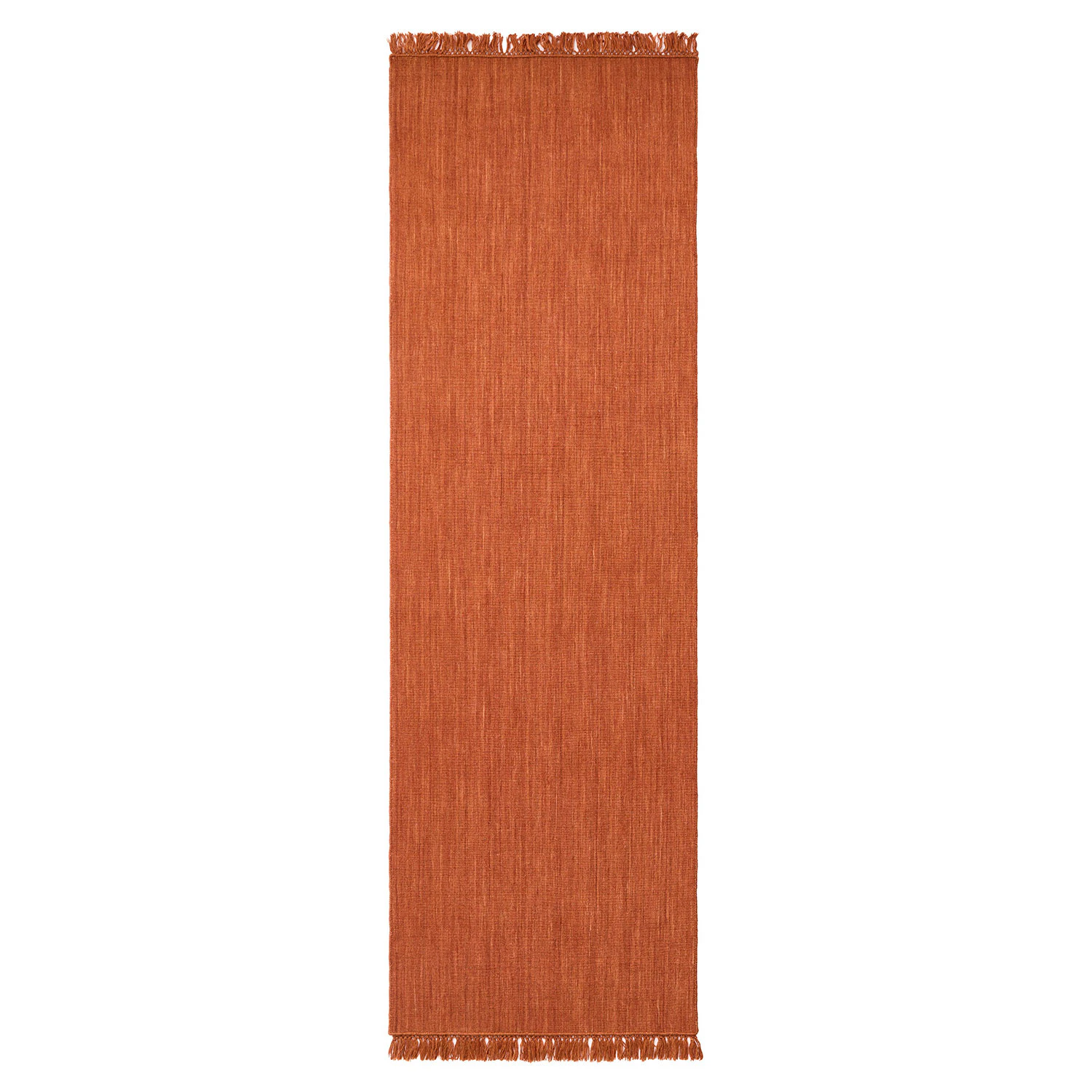 Chhatwal & Jonsson Nanda Matta 80x250 Cm - Enfärgade mattor Ull Rust Melange