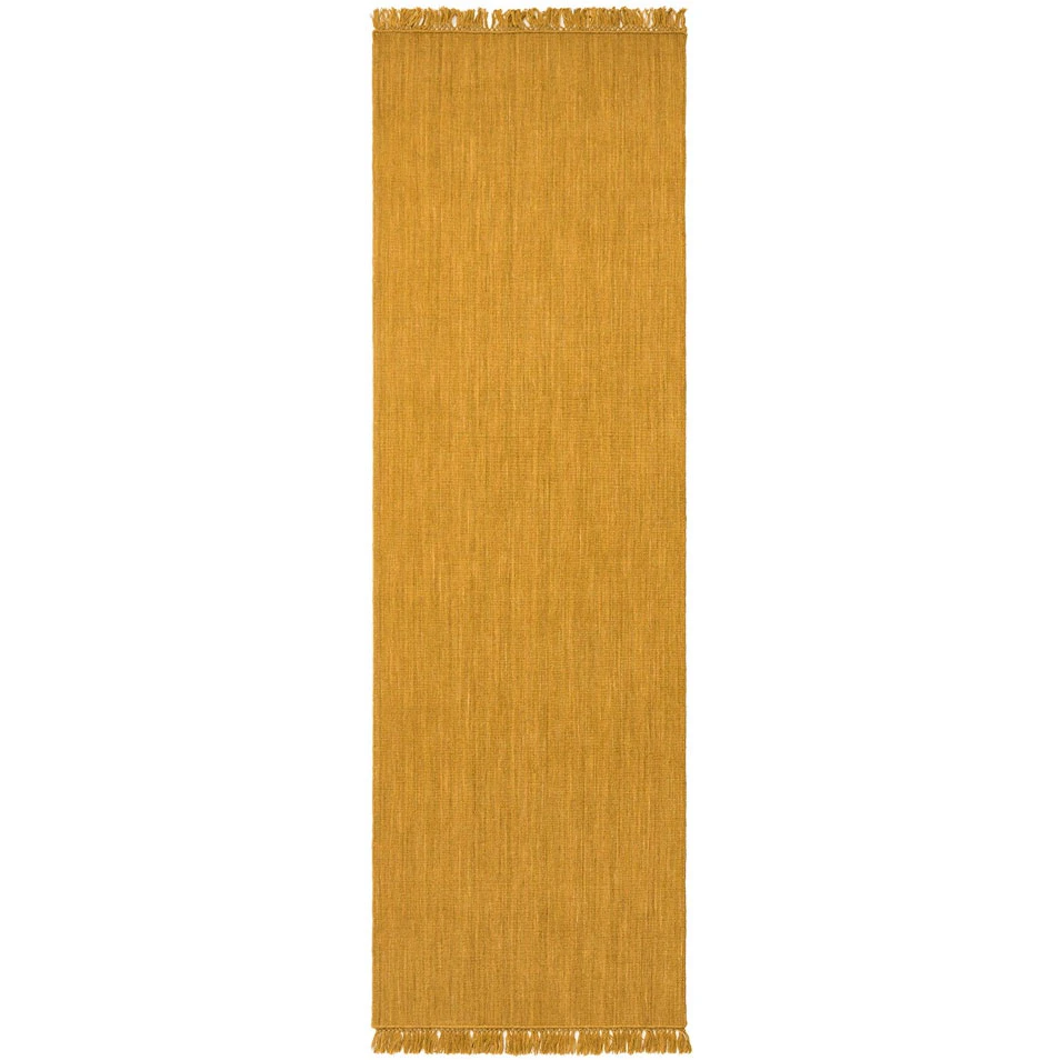 Chhatwal & Jonsson Nanda matta 80x250 Cm - Enfärgade mattor Ull Masala Yellow