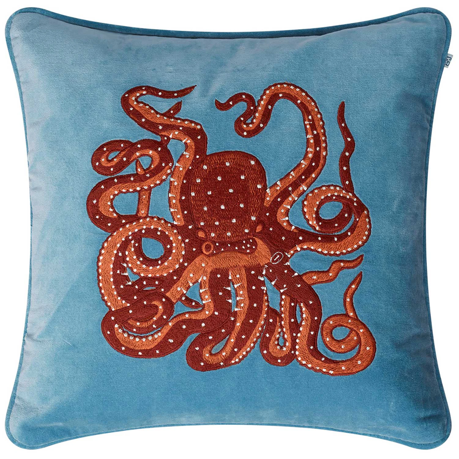 Chhatwal & Jonsson Octopus Kuddfodral 50x50 Cm - Prydnadskuddar & Fodral Linne Heaven Blue