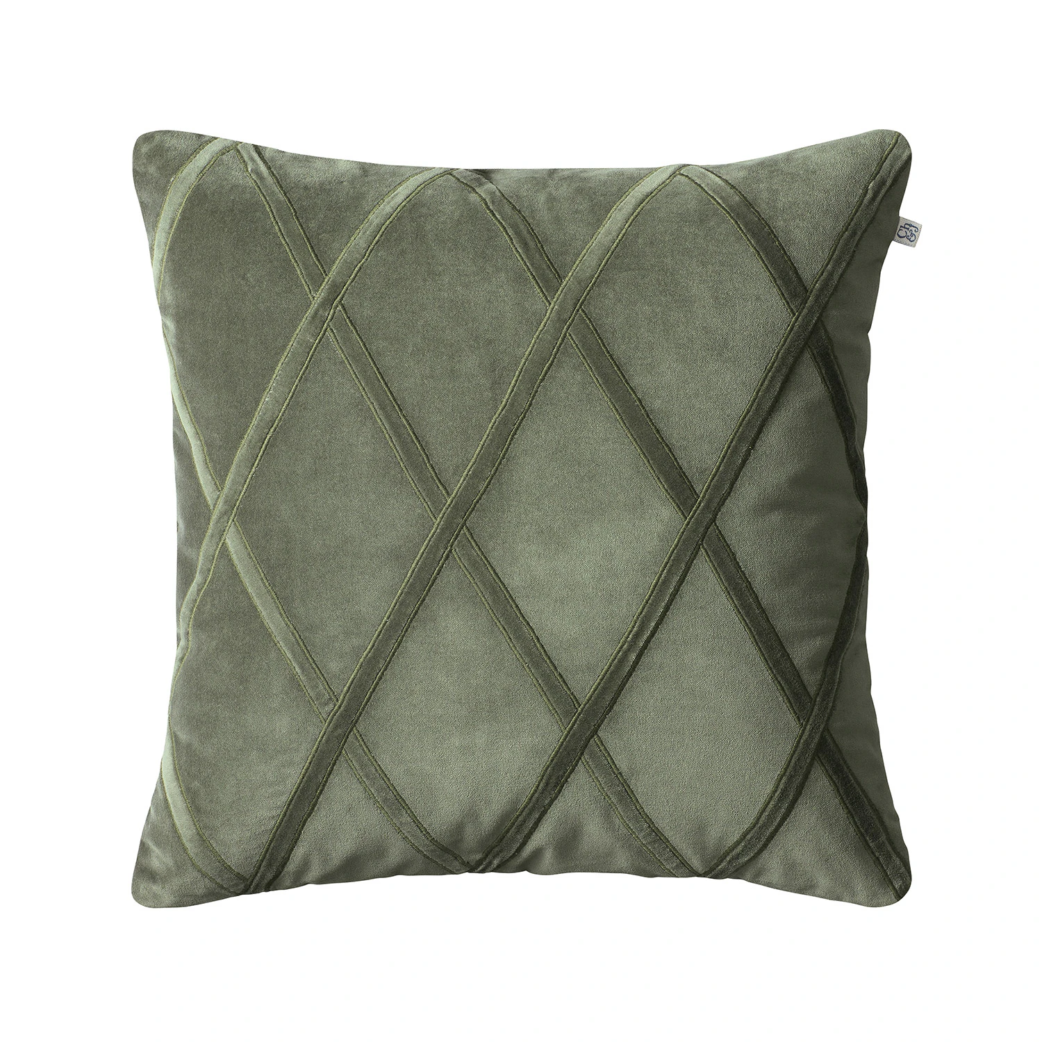 Chhatwal & Jonsson Orissa Kuddfodral 50x50 Cm Forest Green - Prydnadskuddar & Fodral Sammet Skogsgrön
