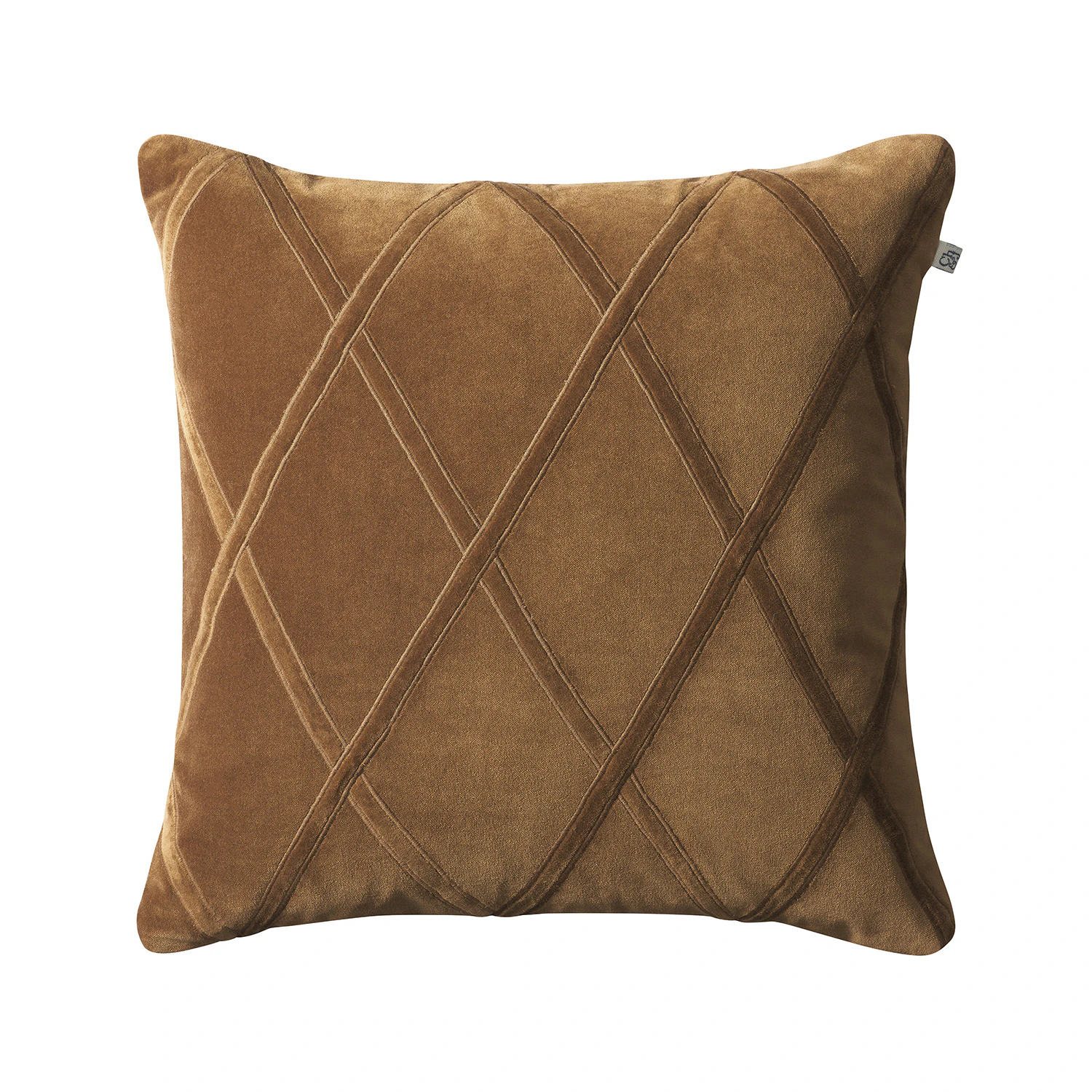 Chhatwal & Jonsson Orissa Kuddfodral 50x50 Cm - Prydnadskuddar & Fodral Sammet Konjak