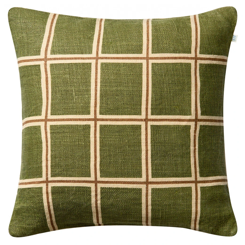 Chhatwal & Jonsson Raha Kuddfodral 50x50 Cm Cactus Green / - Prydnadskuddar & Fodral Linne Taupe