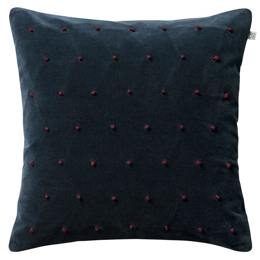 Chhatwal & Jonsson Roma Kuddfodral 50x50 Cm / Ruby - Prydnadskuddar & Fodral Bomullssammet Sea Blue