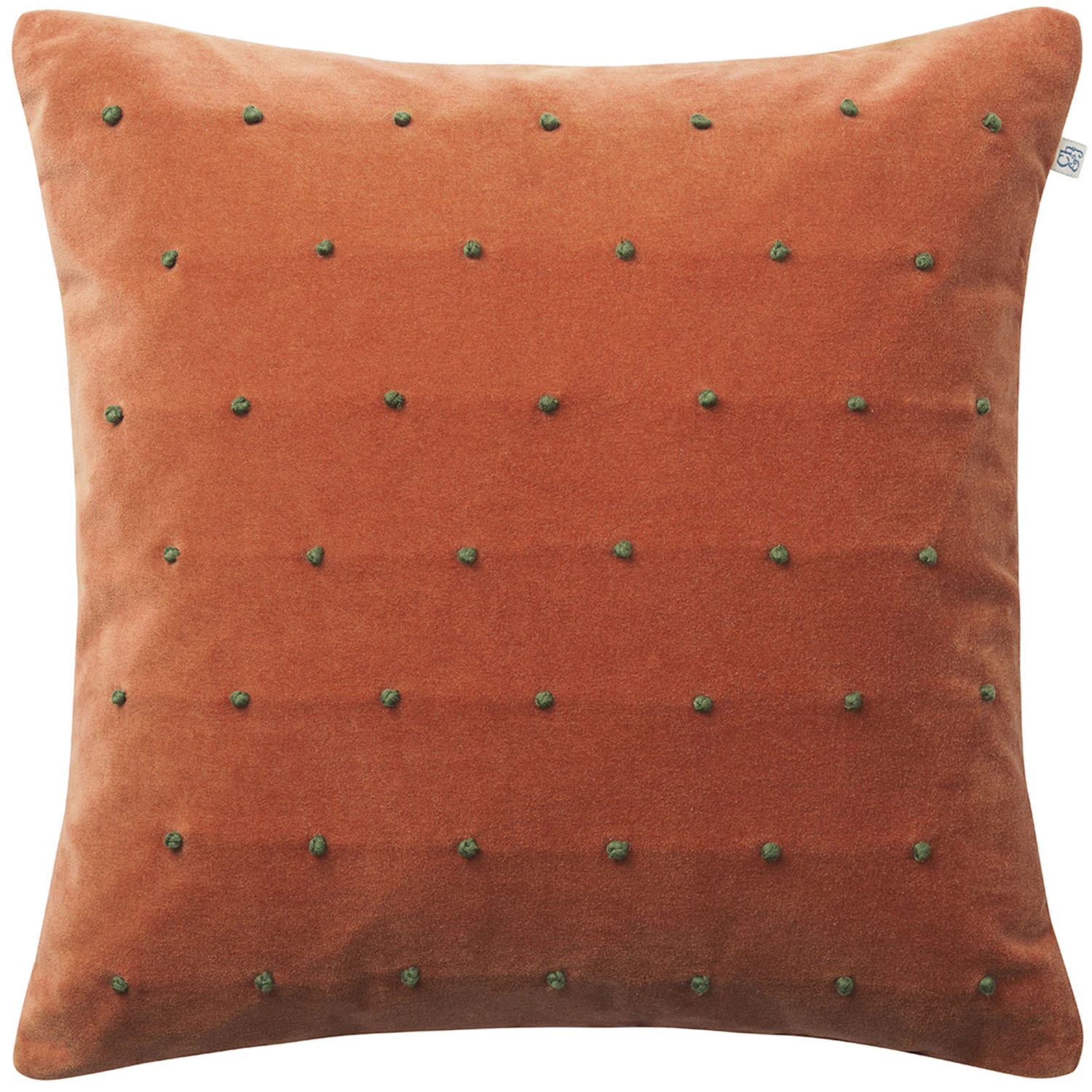 Chhatwal & Jonsson Roma Kuddfodral /forest Green 50x50 Cm - Prydnadskuddar & Fodral Bomullssammet Terrakotta