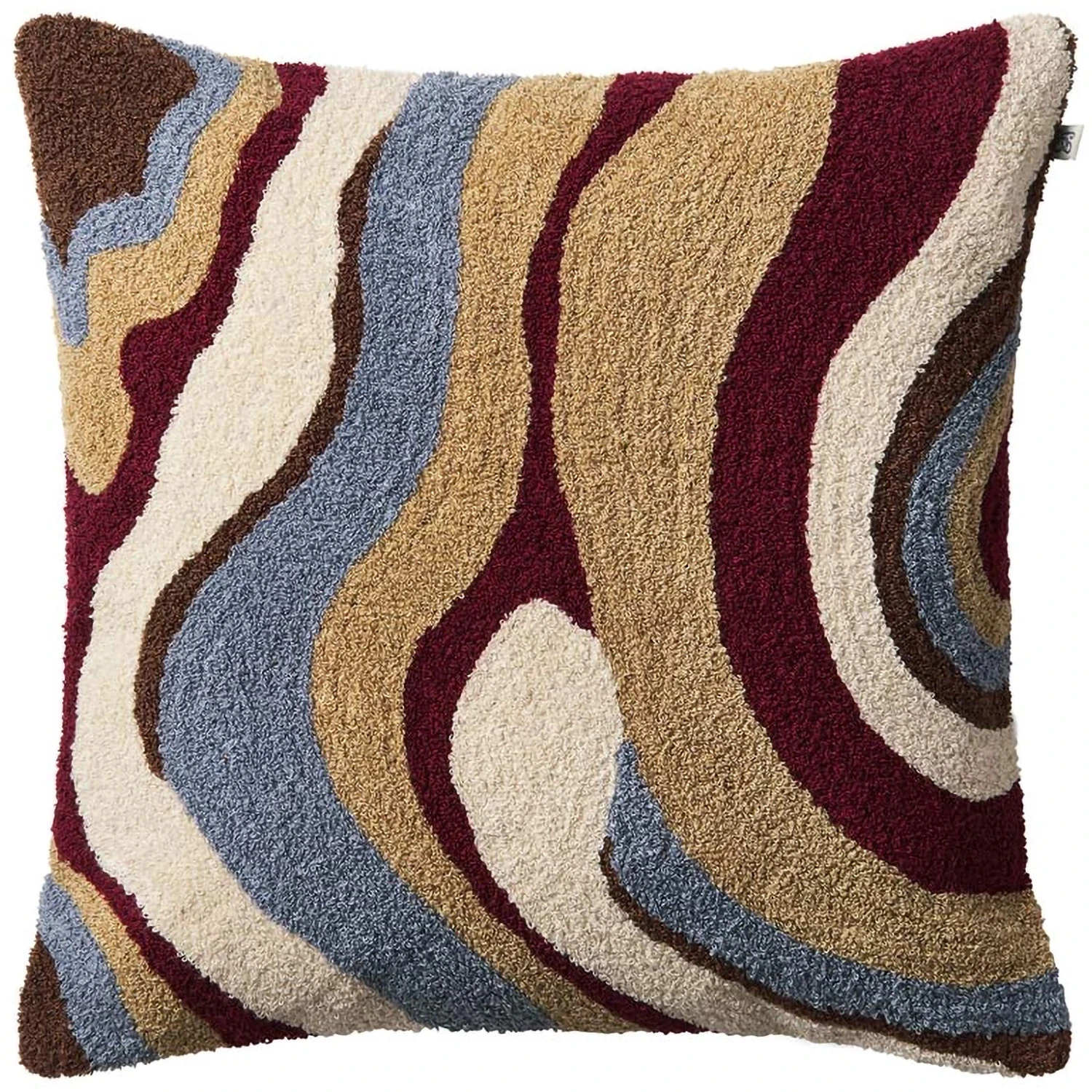 Chhatwal & Jonsson Sagar Kuddfodral Bouclé 50x50 Cm Dusty Blue / Ruby - Prydnadskuddar & Fodral Bomull Multi