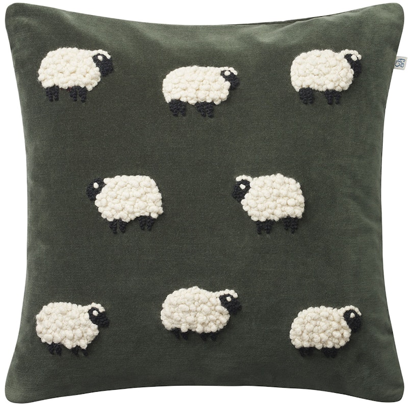 Sheep Kuddfodral Forest Green, 50x50 cm