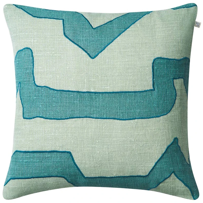 Sikkim Kuddfodral 50x50 cm, Aqua / Himmelsblå