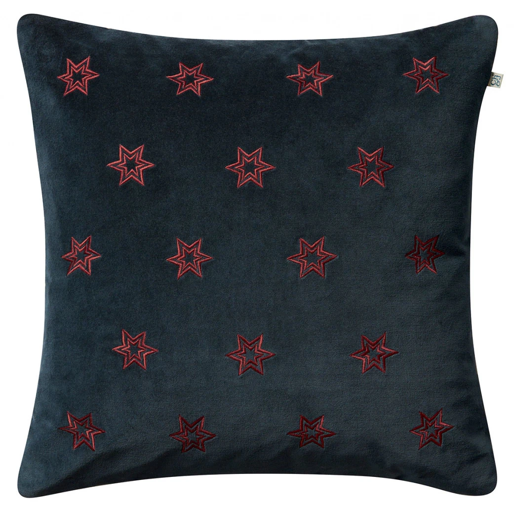 Chhatwal & Jonsson Star Kuddfodral 50x50 Cm - Prydnadskuddar & Fodral Sammet Sea Blue
