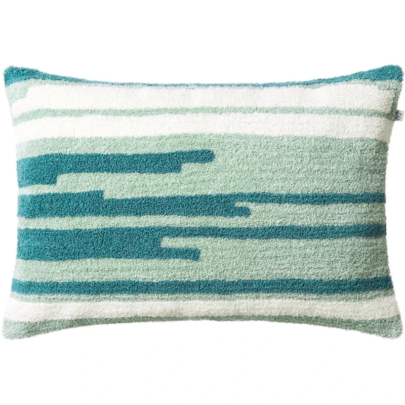 Stripe Asis Kuddfodral 40x60 cm, Aqua / Himmelsblå