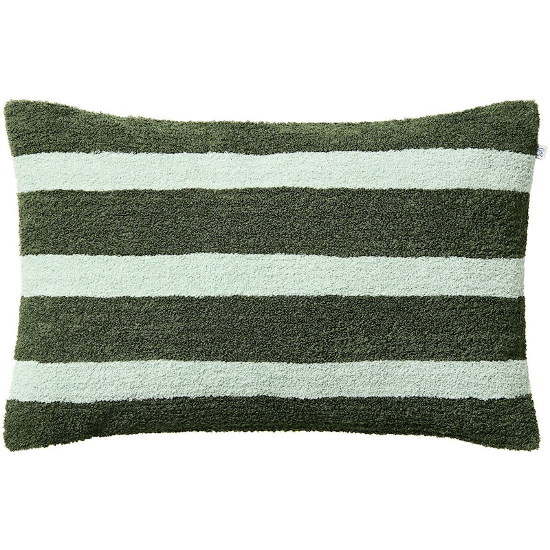 Stripe Kuddfodral 40x60 cm, Cactus Green / Aqua