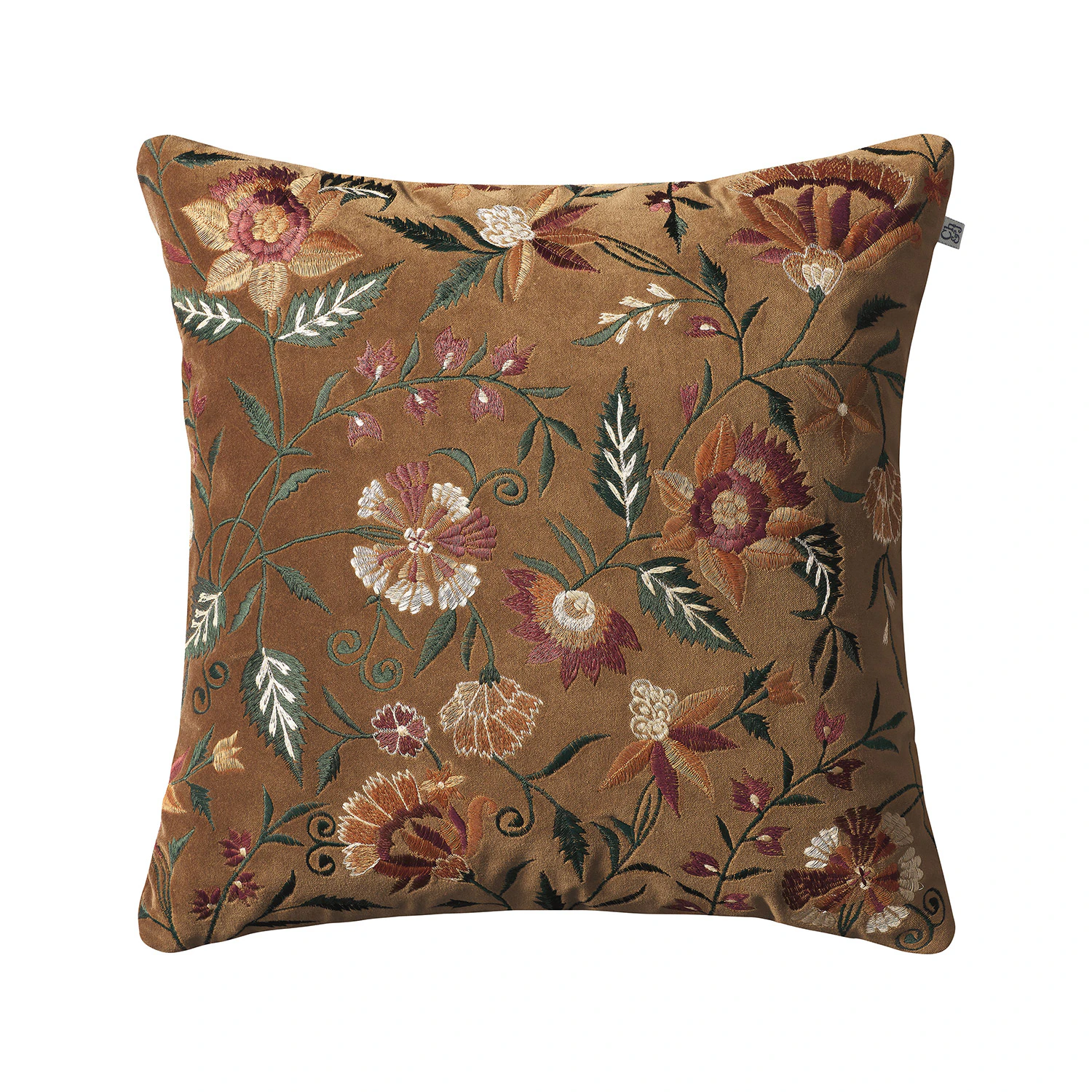 Chhatwal & Jonsson Suri Kuddfodral 50x50cm Cognac - Prydnadskuddar & Fodral Sammet Multi