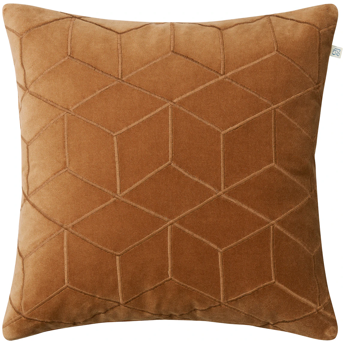 Chhatwal & Jonsson Vir Kuddfodral 50x50 Cm - Prydnadskuddar & Fodral Sammet Konjak