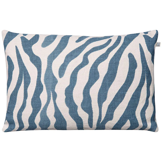 Chhatwal & Jonsson Zebra Kuddfodral 40x60 Cm - Prydnadskuddar & Fodral Linne Heaven Blue