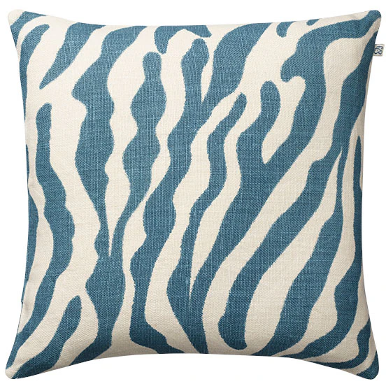 Chhatwal & Jonsson Zebra Kuddfodral 50x50 Cm - Prydnadskuddar & Fodral Linne Heaven Blue