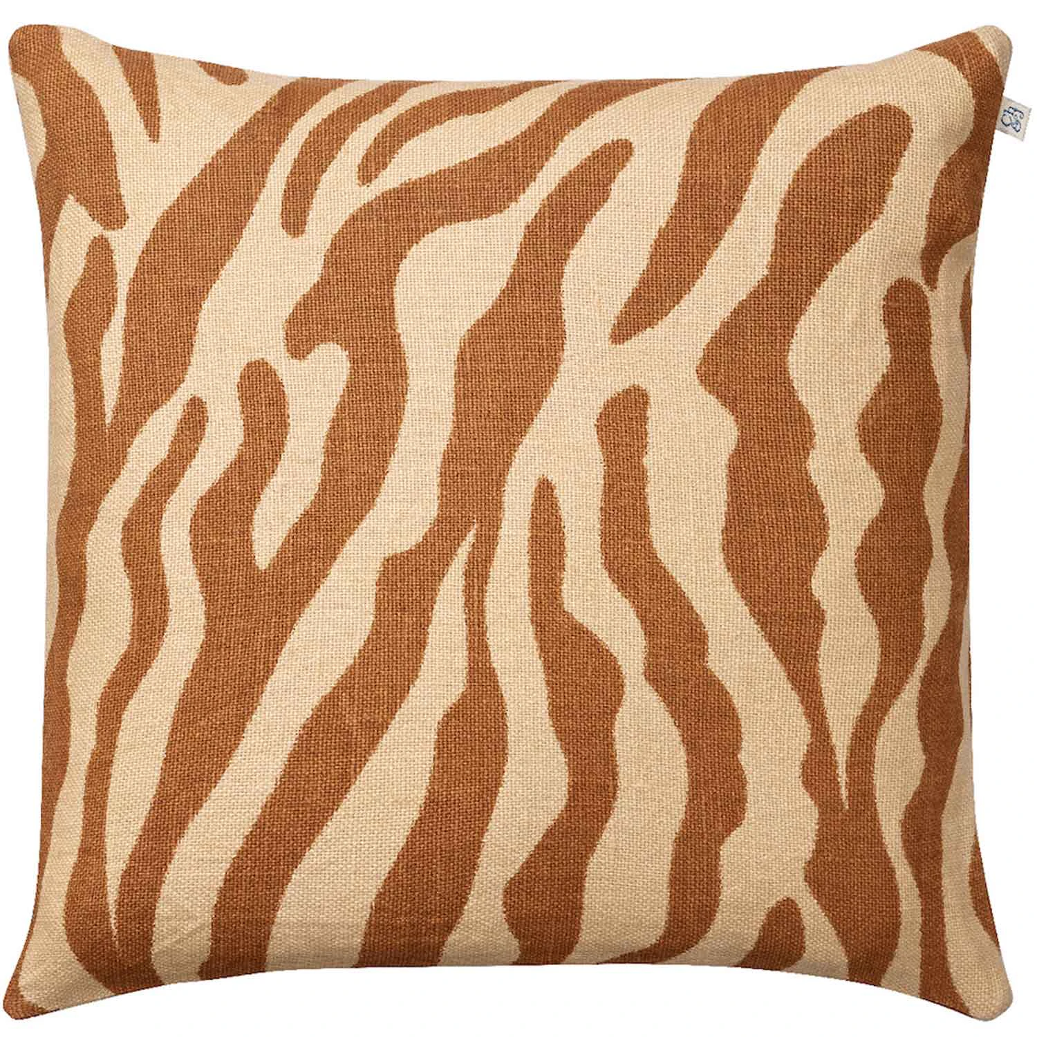 Chhatwal & Jonsson Zebra Kuddfodral 50x50 Cm - Prydnadskuddar & Fodral Linne Taupe