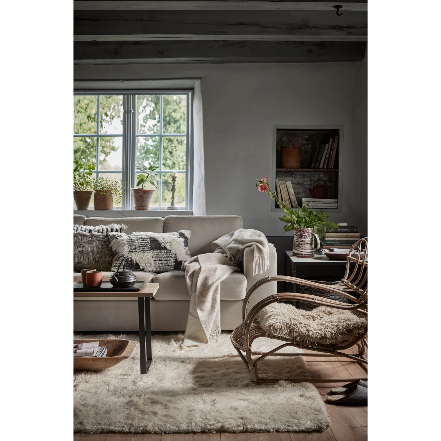 Classic Collection Cloudy Matta 170x230 Cm Naturvit, natural white från Classic Collection, bild 2