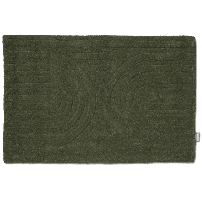 Classic Collection Curve D&ouml;rrmatta 60x90 Cm - D&ouml;rrmattor Ull Skogsgr&ouml;n