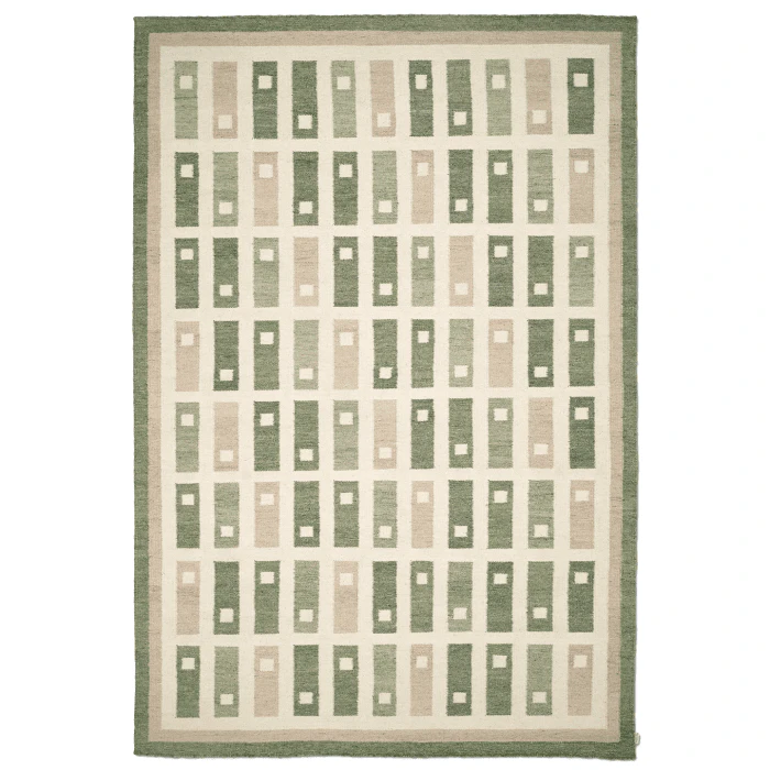 Classic Collection Fyrbo matta 250x350 Cm - Mönstrade mattor Ull Grön