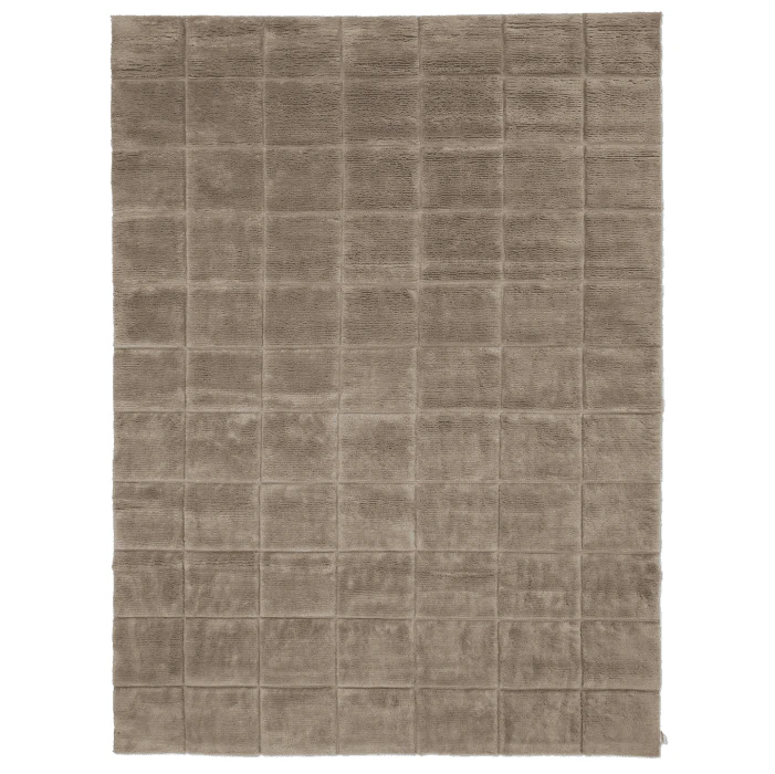 Classic Collection Grid matta 170x230 Cm Chocolate - Mönstrade mattor Ull Choklad