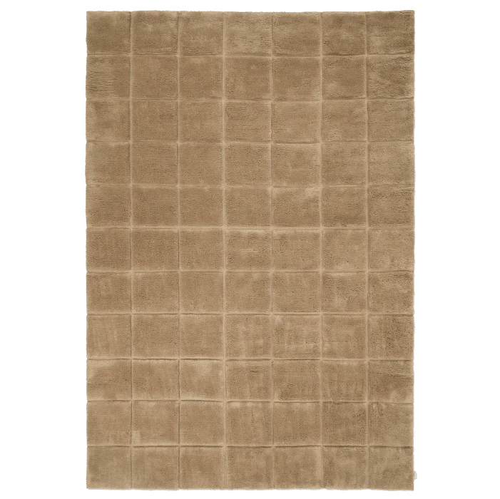 Classic Collection Grid matta 170x230 Cm Wheat - Mönstrade mattor Ull Vete