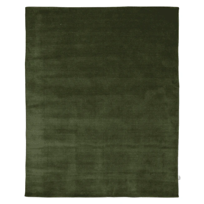 Classic Collection Solid matta 250x350 Cm - Ullmattor Ull Skogsgrön