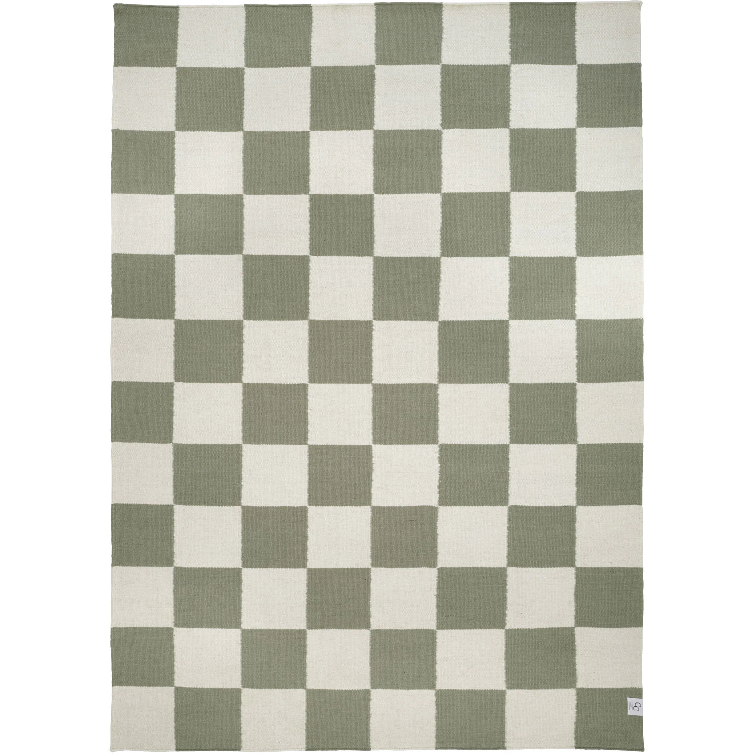 Classic Collection Square Matta 170x230 Cm /grön - Mönstrade mattor Ull Vit