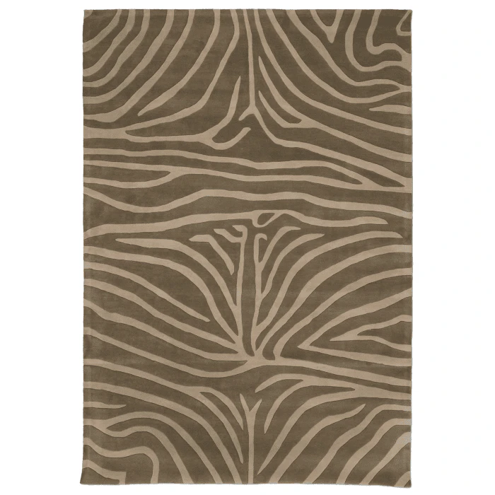 Classic Collection Zebra matta 170x230 Cm - Mönstrade mattor Ull Mocca