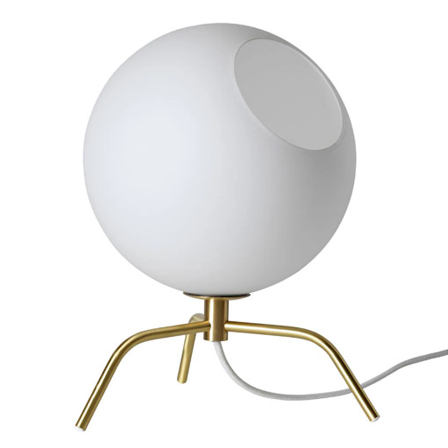 Co Bankeryd Bug 20 Bordslampa /vitt Opalglas - Bordslampor M&auml;ssing