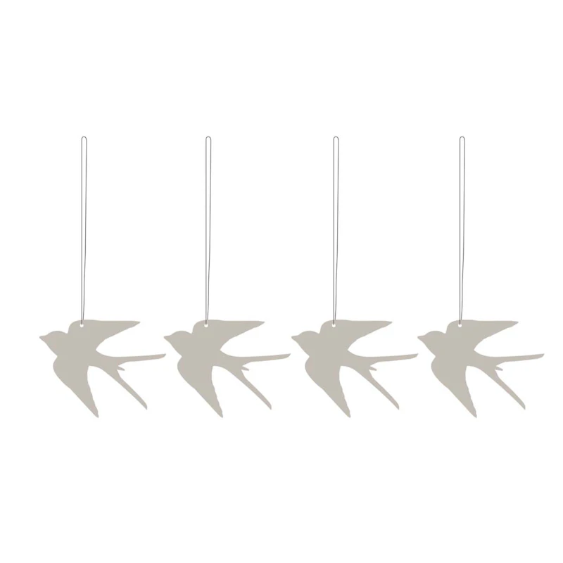 Easter Deco Bird, Cafe Au Lait 4-pack Påskdekoration Rostfritt Stål 4-pack Sand