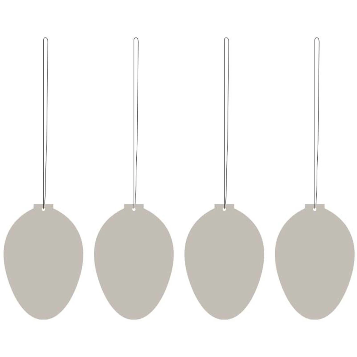 Cooee Design Egg Påskdekoration 4-pack - Påskdekorationer Rostfritt Stål Sand
