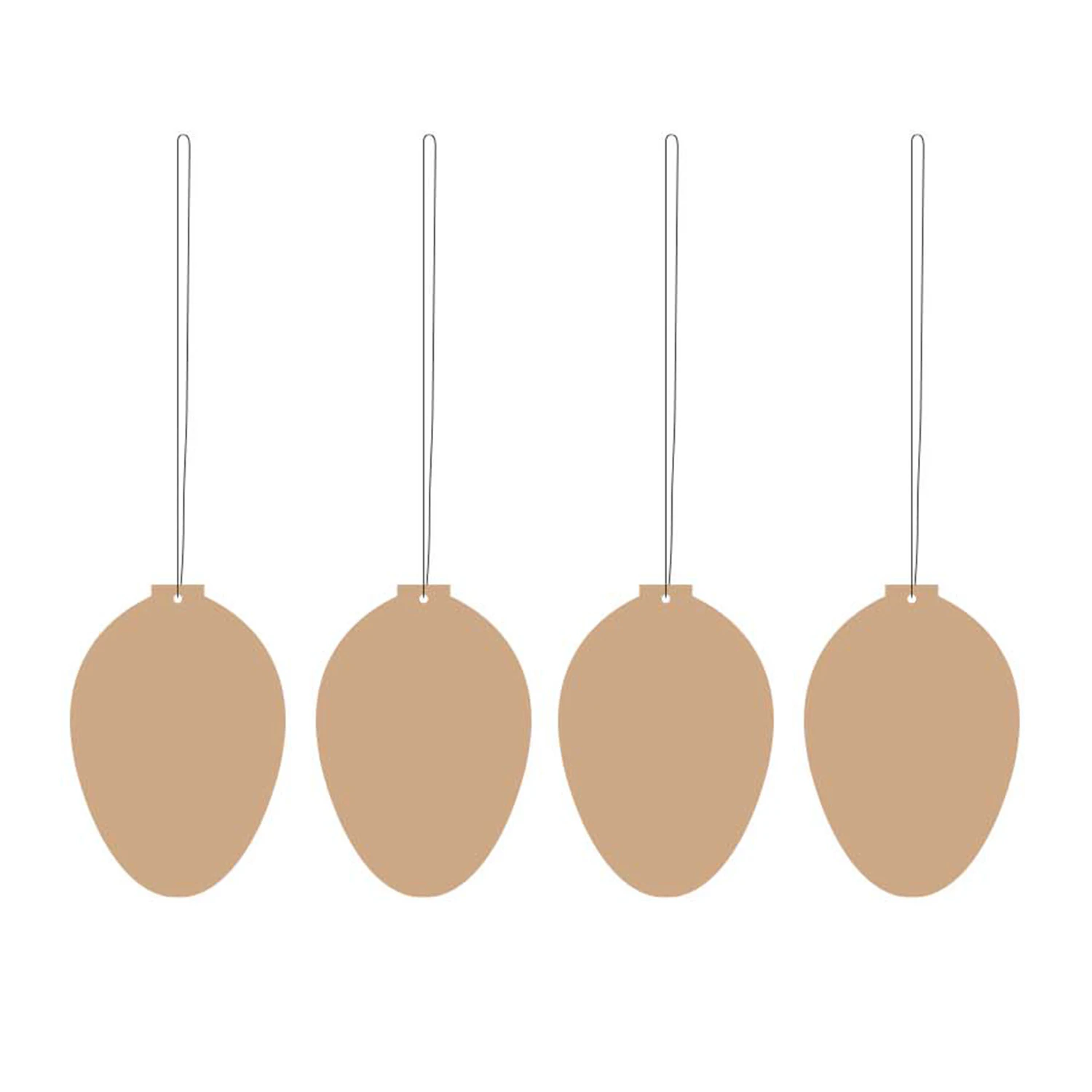 Cooee Design Easter Deco Egg - Påskdekorationer Rostfritt Stål Cafe Au Lait