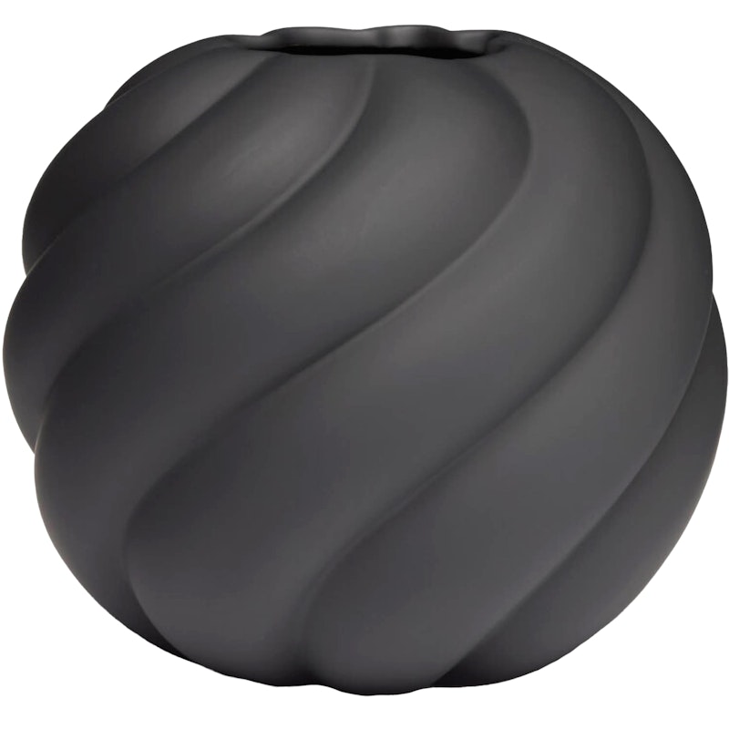 Twist Ball Vas 20 cm, Svart