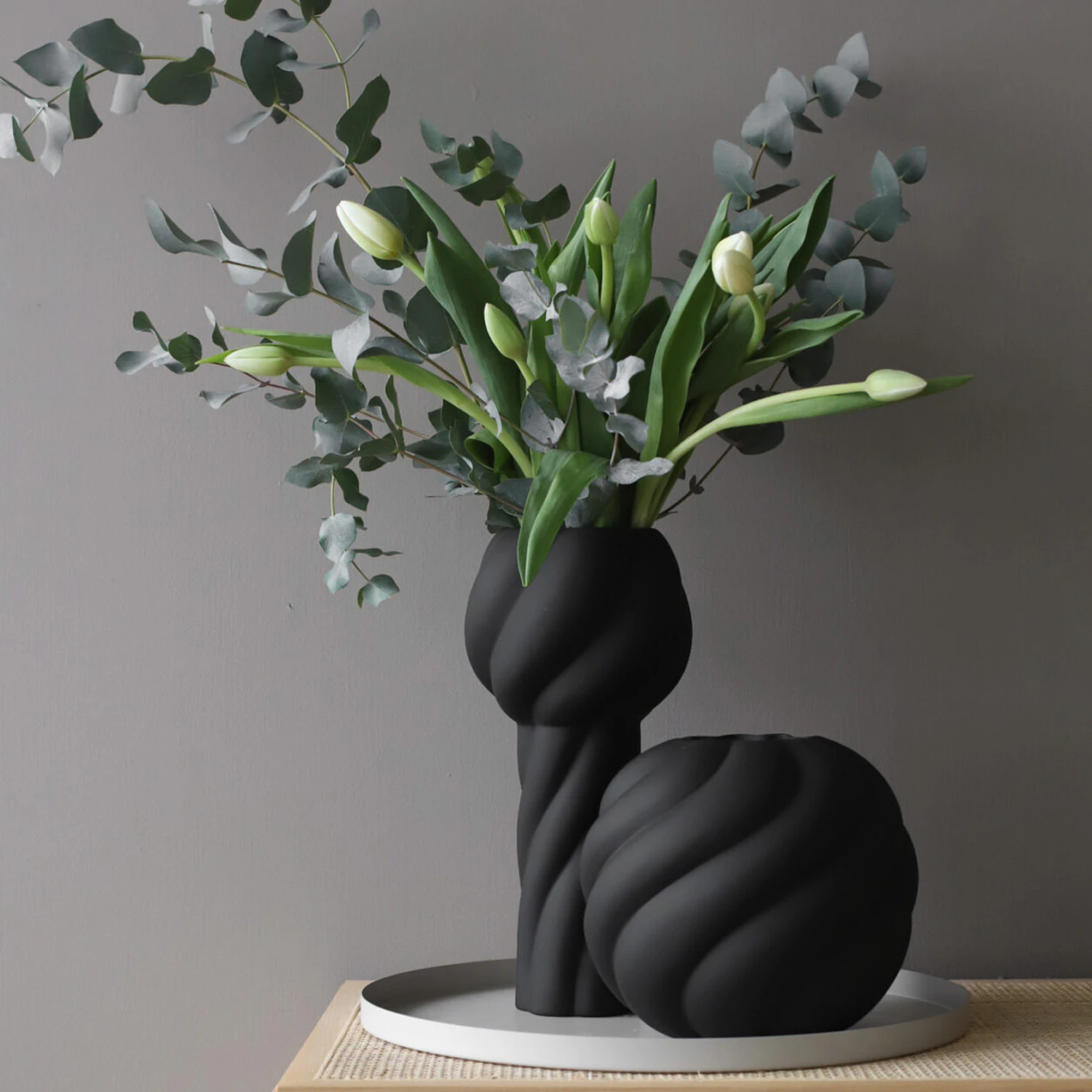 Cooee Design Twist Pillar Vas 34 Cm, svart från Cooee Design, bild 2