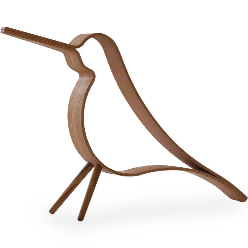 Woody Bird Dekoration 31 cm, Ek