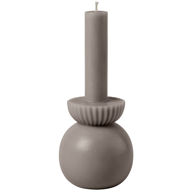 Candleholder Ljus M, Dark Taupe