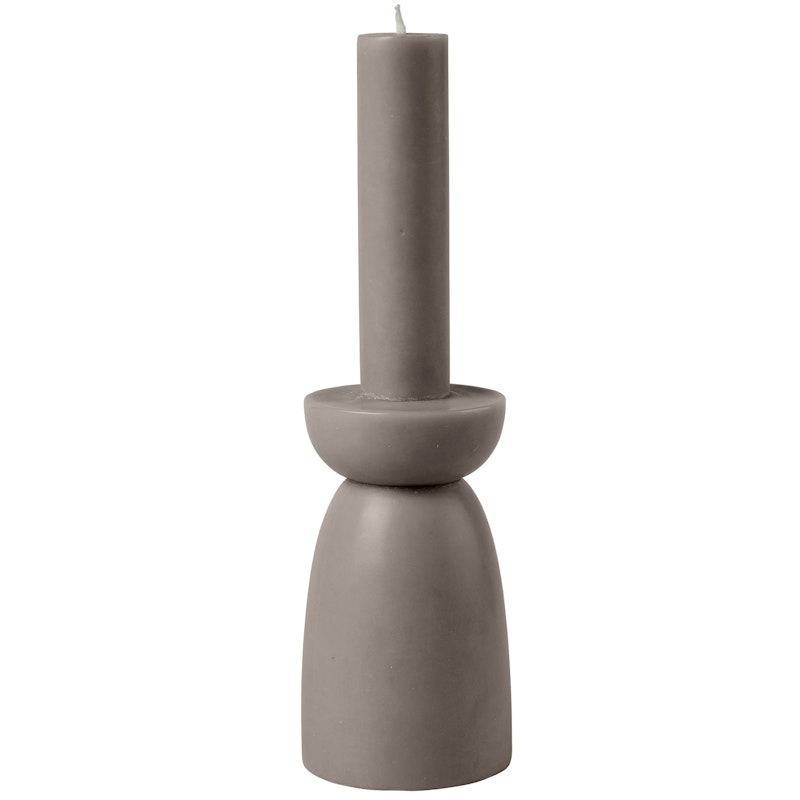 Candleholder Ljus L, Dark Taupe