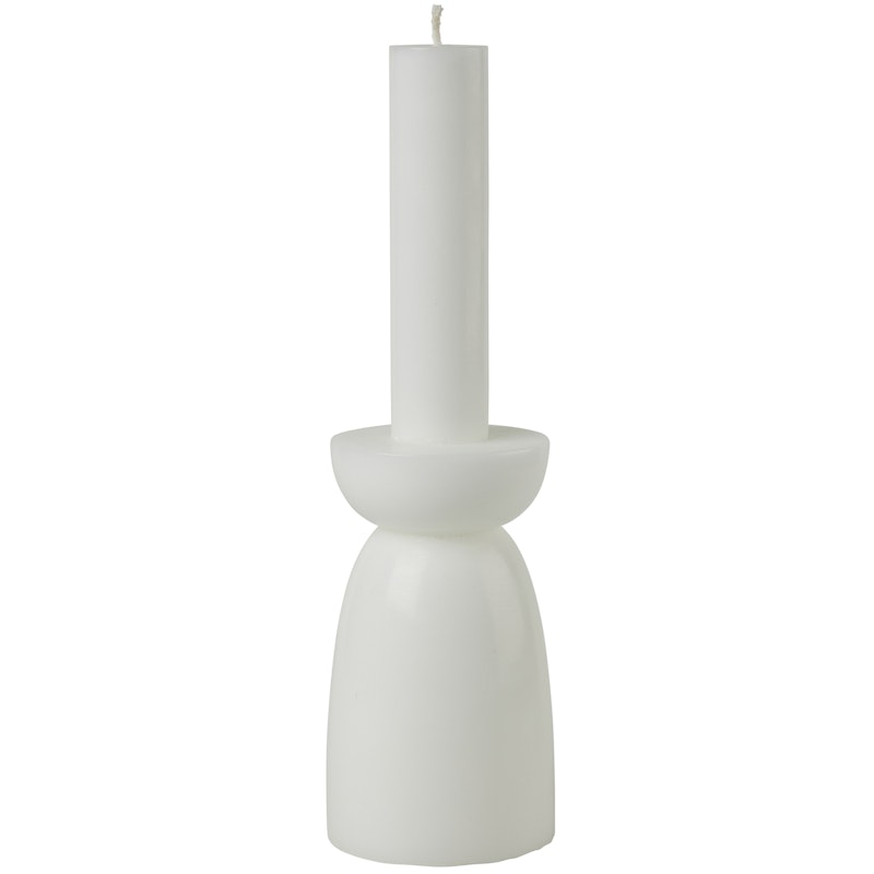 Candleholder Ljus L, Vit