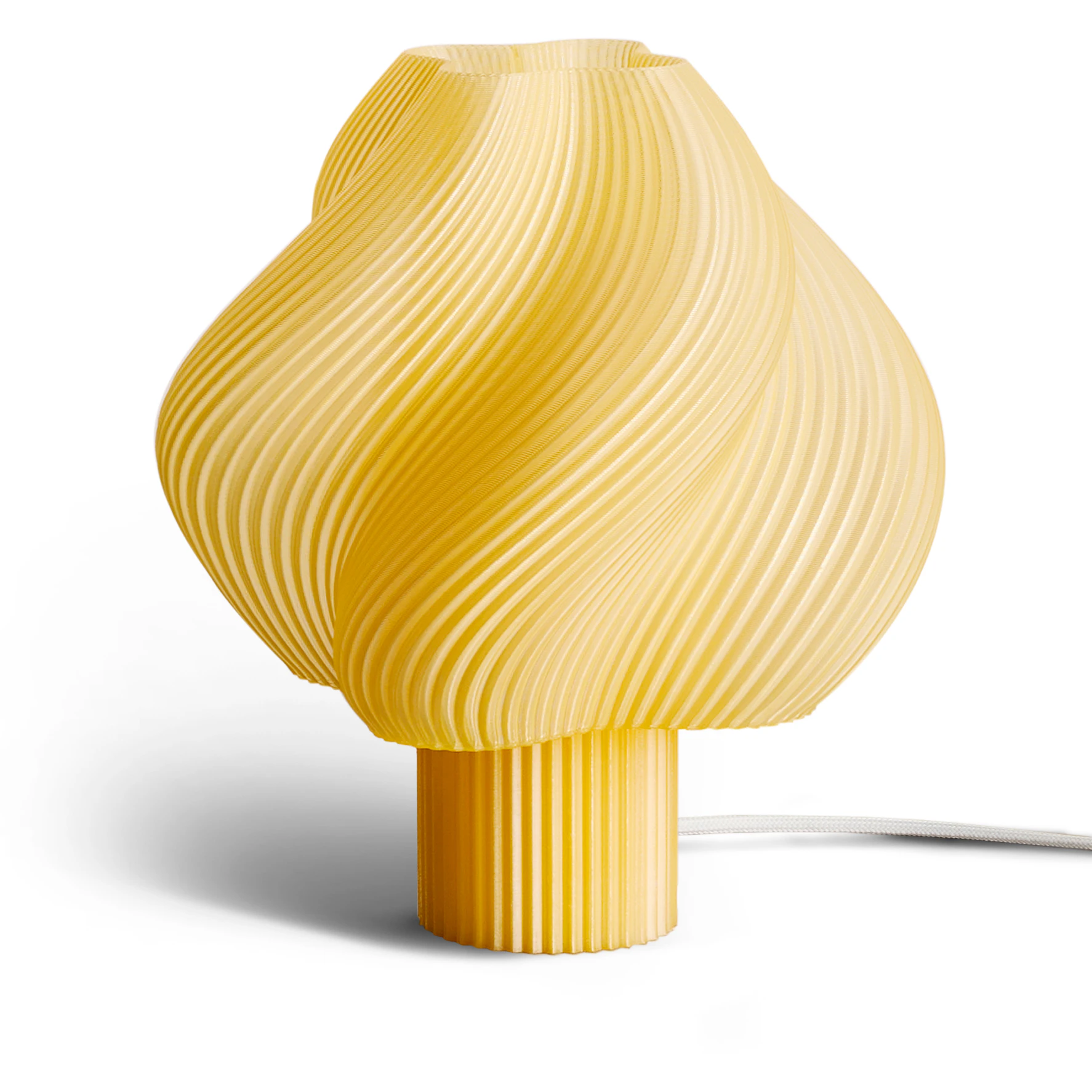 Cr&egrave;me Atelier Soft Serve Bordslampa Grande - Bordslampor &Aring;tervinningsbar Bioplast Limoncello Sorbet