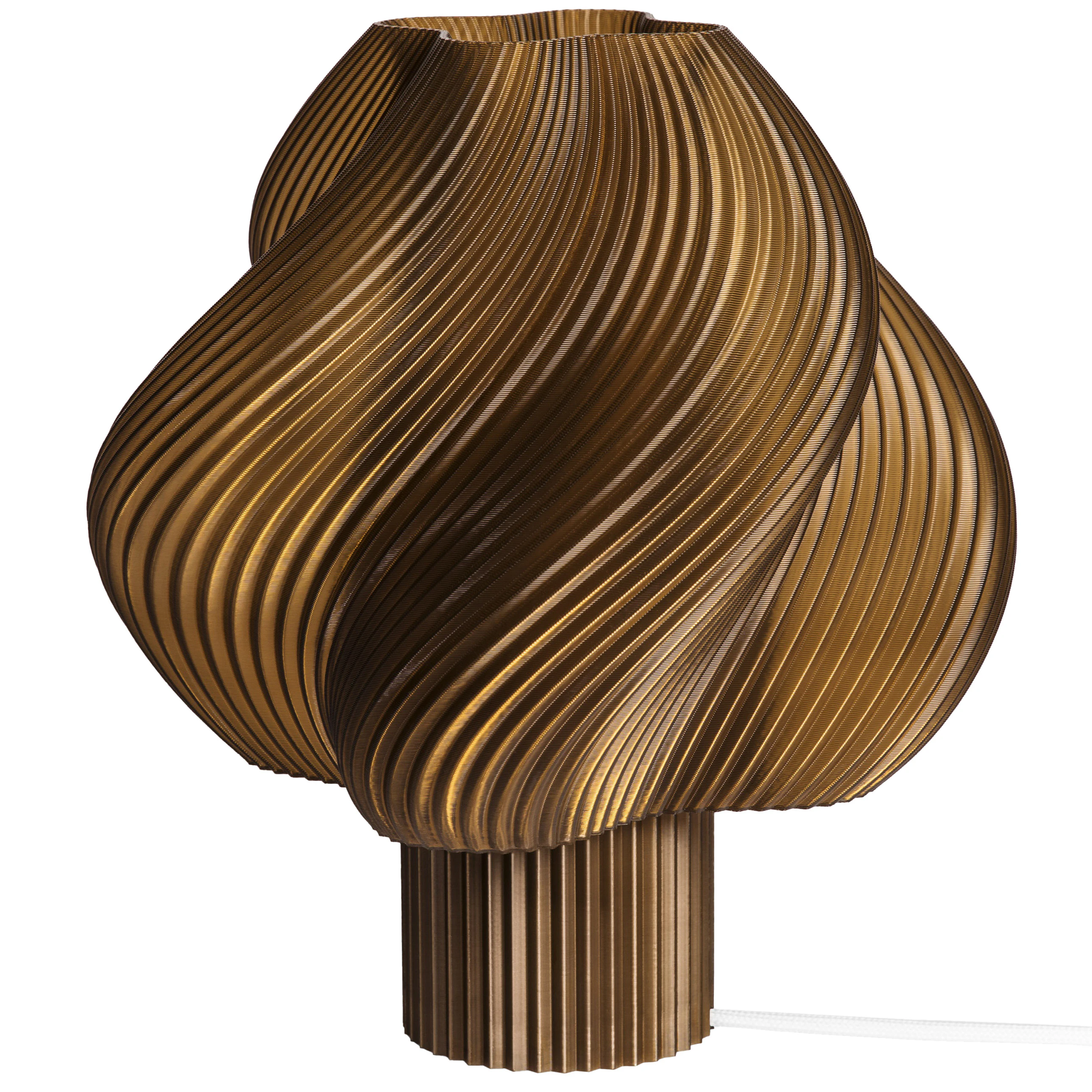Crème Atelier Soft Serve Bordslampa Grande Caramel - Bordslampor Återvinningsbar Bioplast Karamell