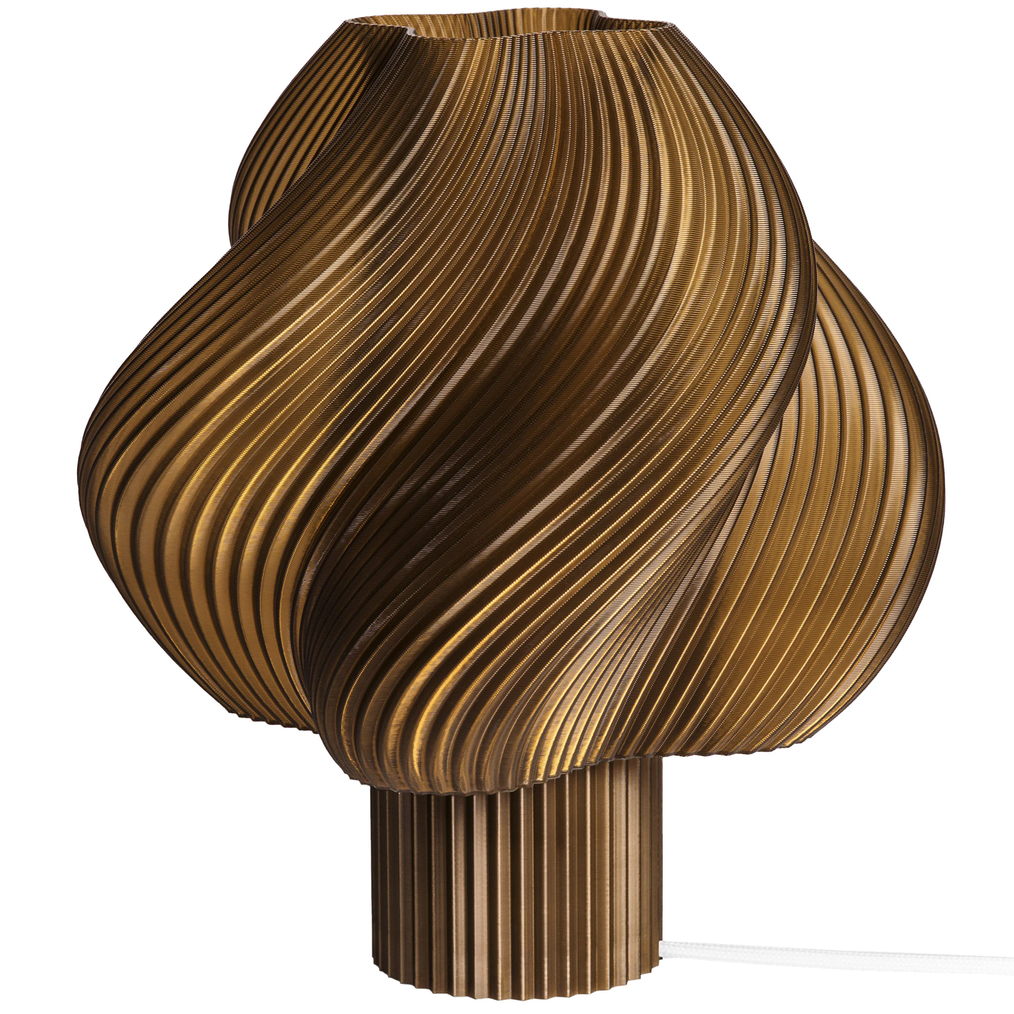 Crème Atelier Soft Serve Bordslampa Regular Caramel - Bordslampor Återvinningsbar Bioplast Karamell