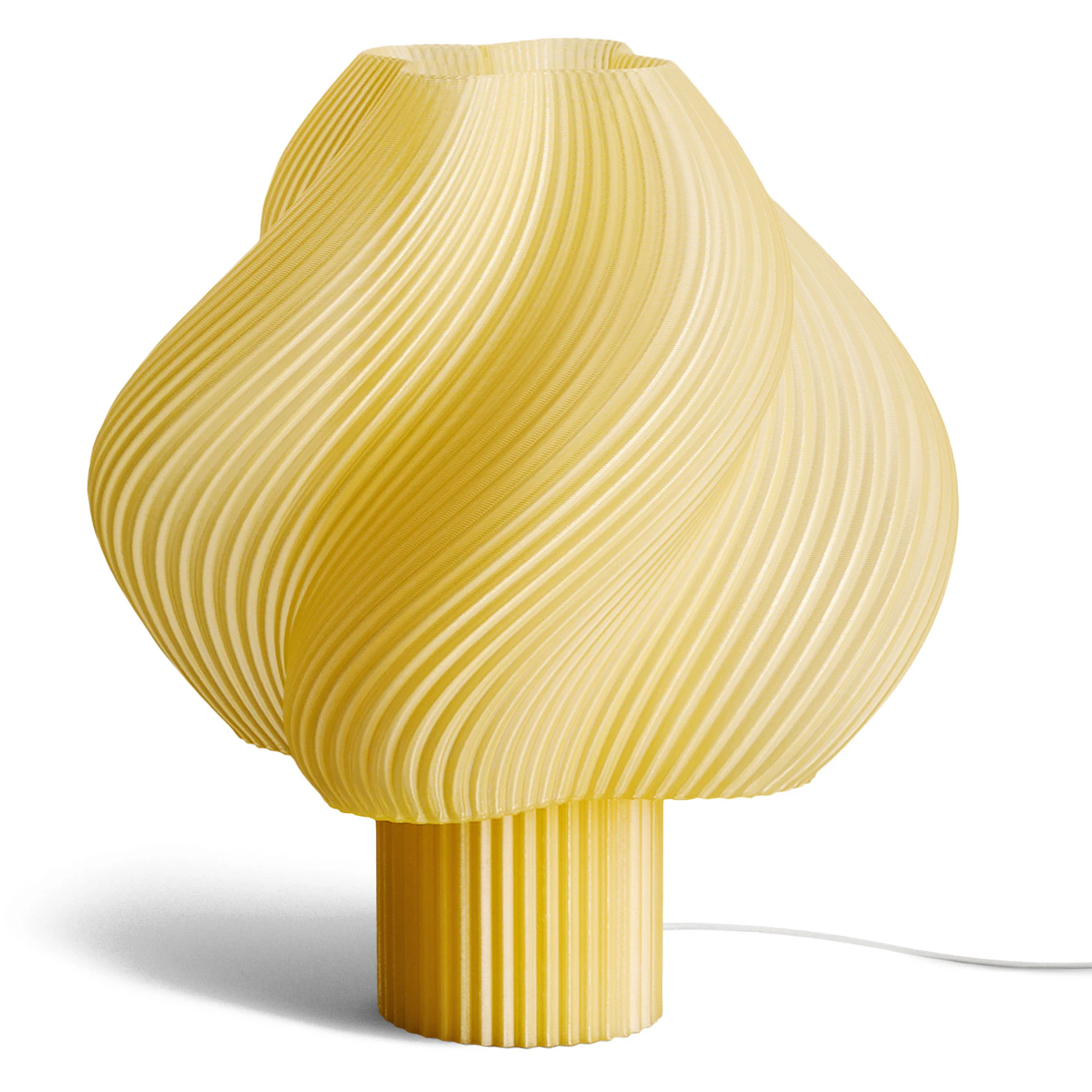 Cr&egrave;me Atelier Soft Serve Mega Golvlampa - Golvlampor &Aring;tervinningsbar Bioplast Limoncello Sorbet