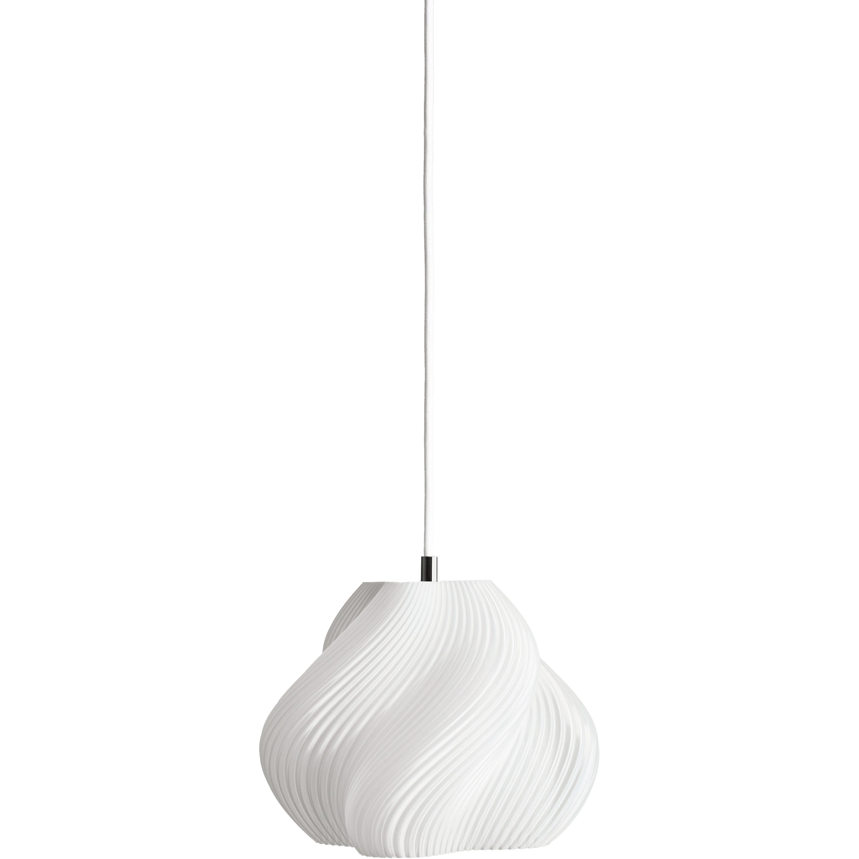Crème Atelier Soft Serve Pendel 01 Krom - Pendellampor Återvinningsbar Bioplast Vit
