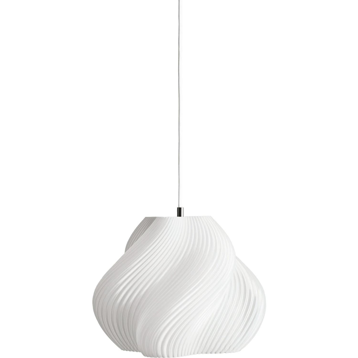 Crème Atelier Soft Serve Pendel 02 Mässing - Pendellampor Återvinningsbar Bioplast Vit