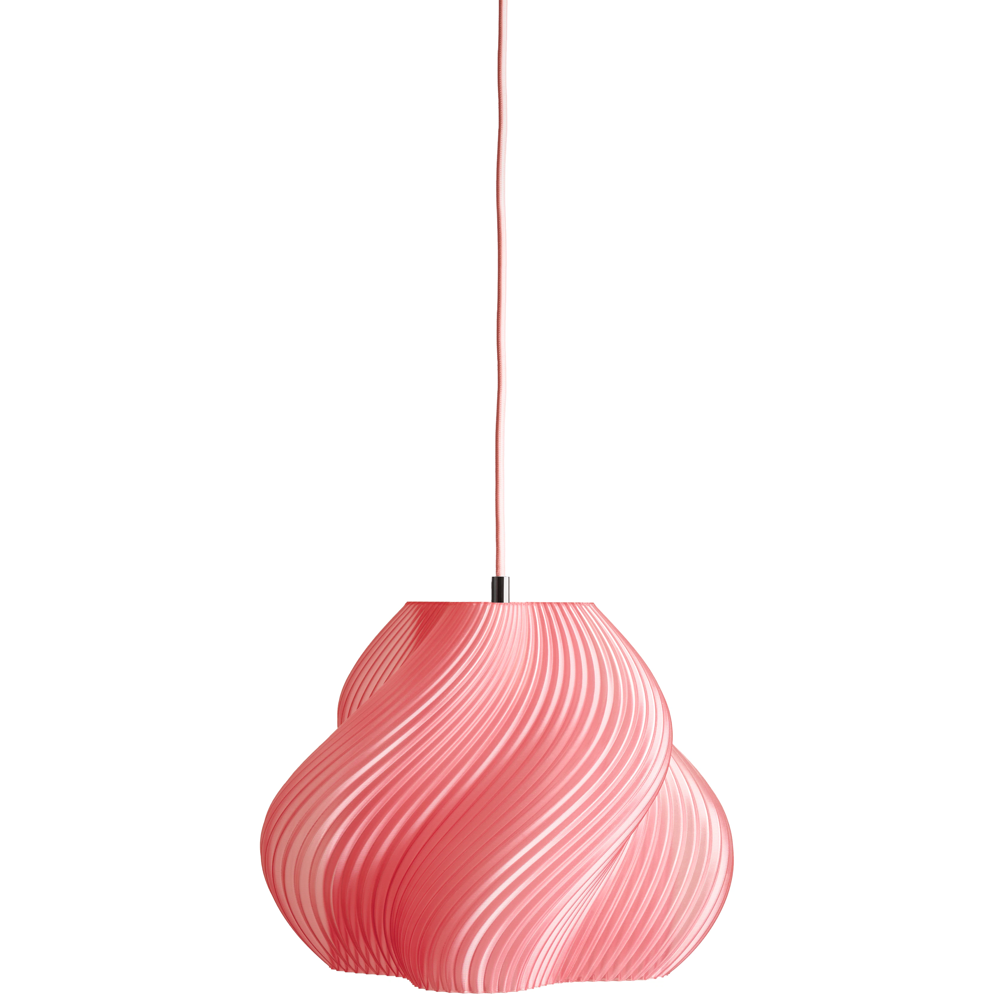 Crème Atelier Soft Serve Pendel 02 / Peach Sorbet - Pendellampor Återvinningsbar Bioplast Krom