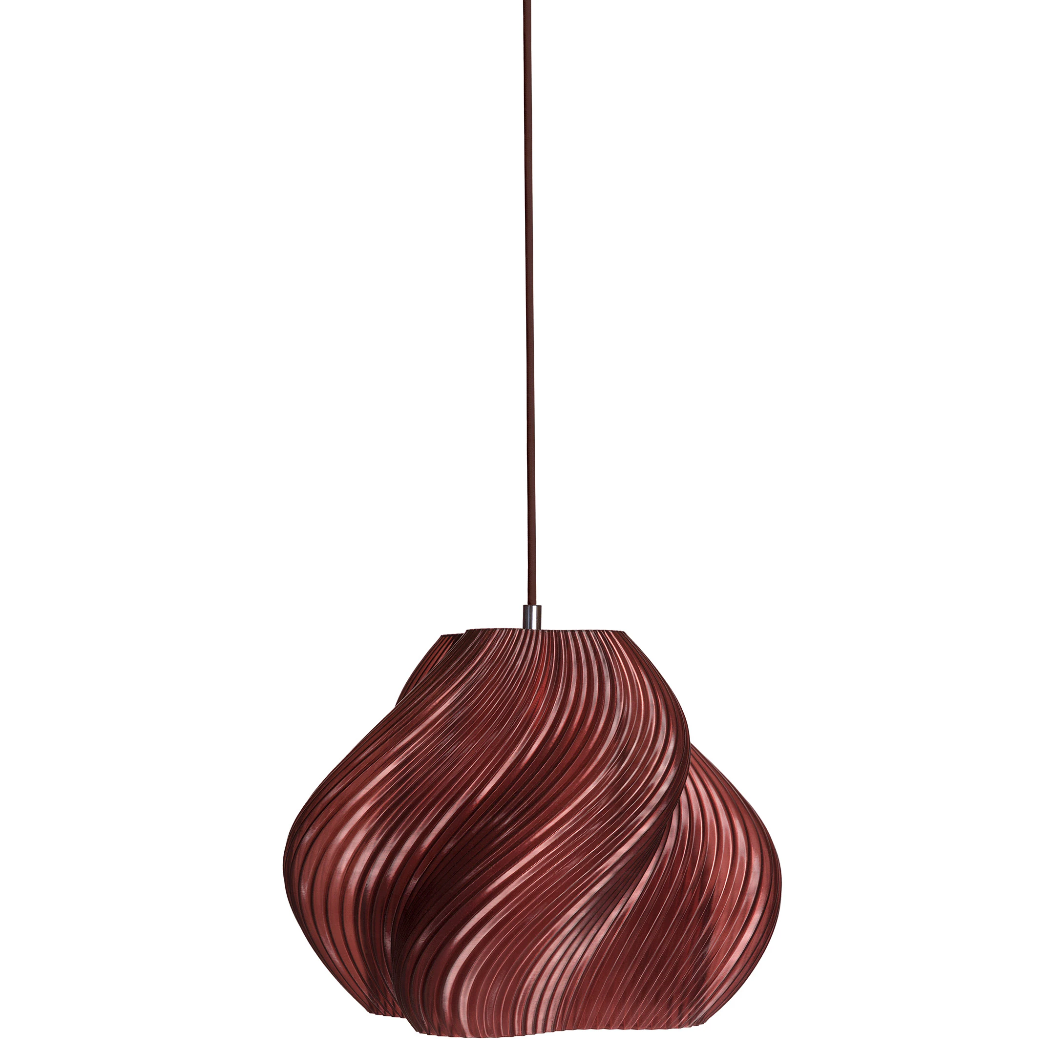 Crème Atelier Soft Serve Pendel 02 / Cherry - Pendellampor Återvinningsbar Bioplast Krom