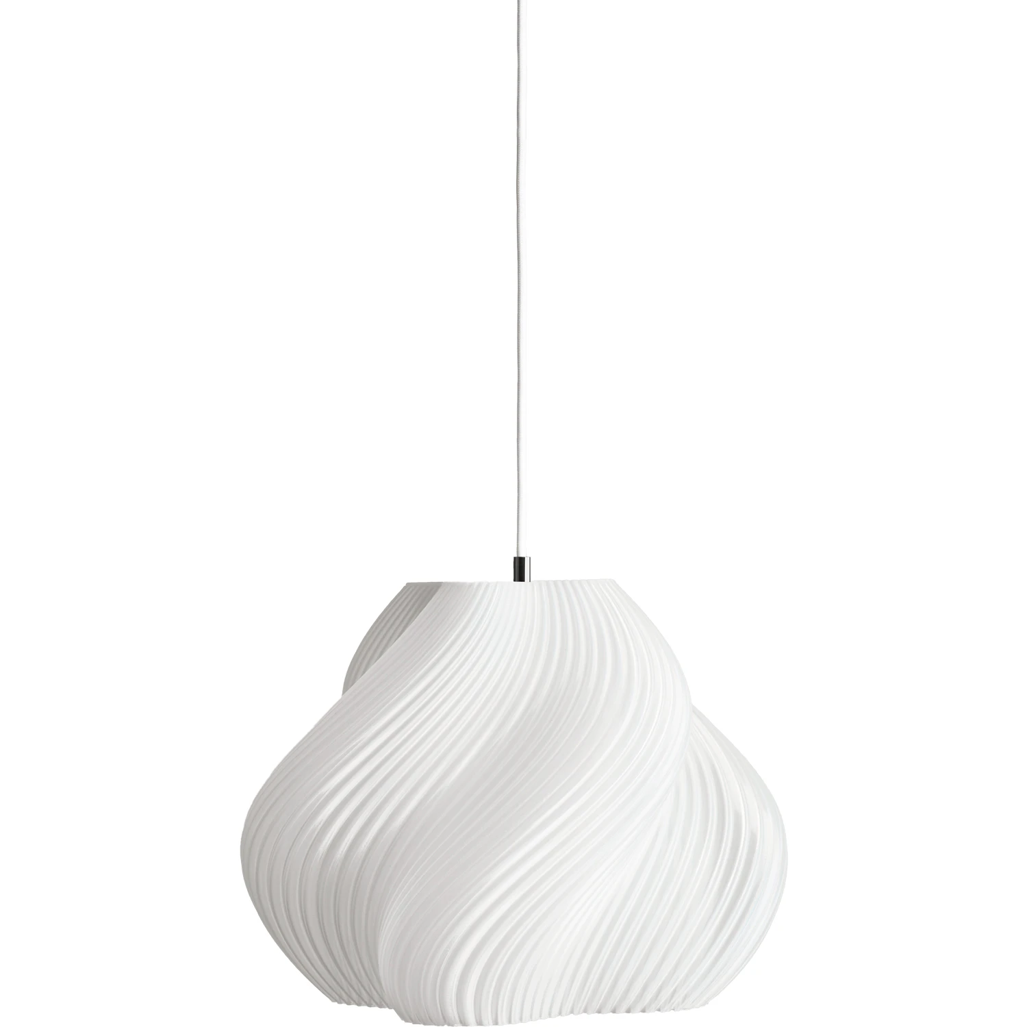 Crème Atelier Soft Serve Pendel 03 Mässing - Pendellampor Återvinningsbar Bioplast Vit