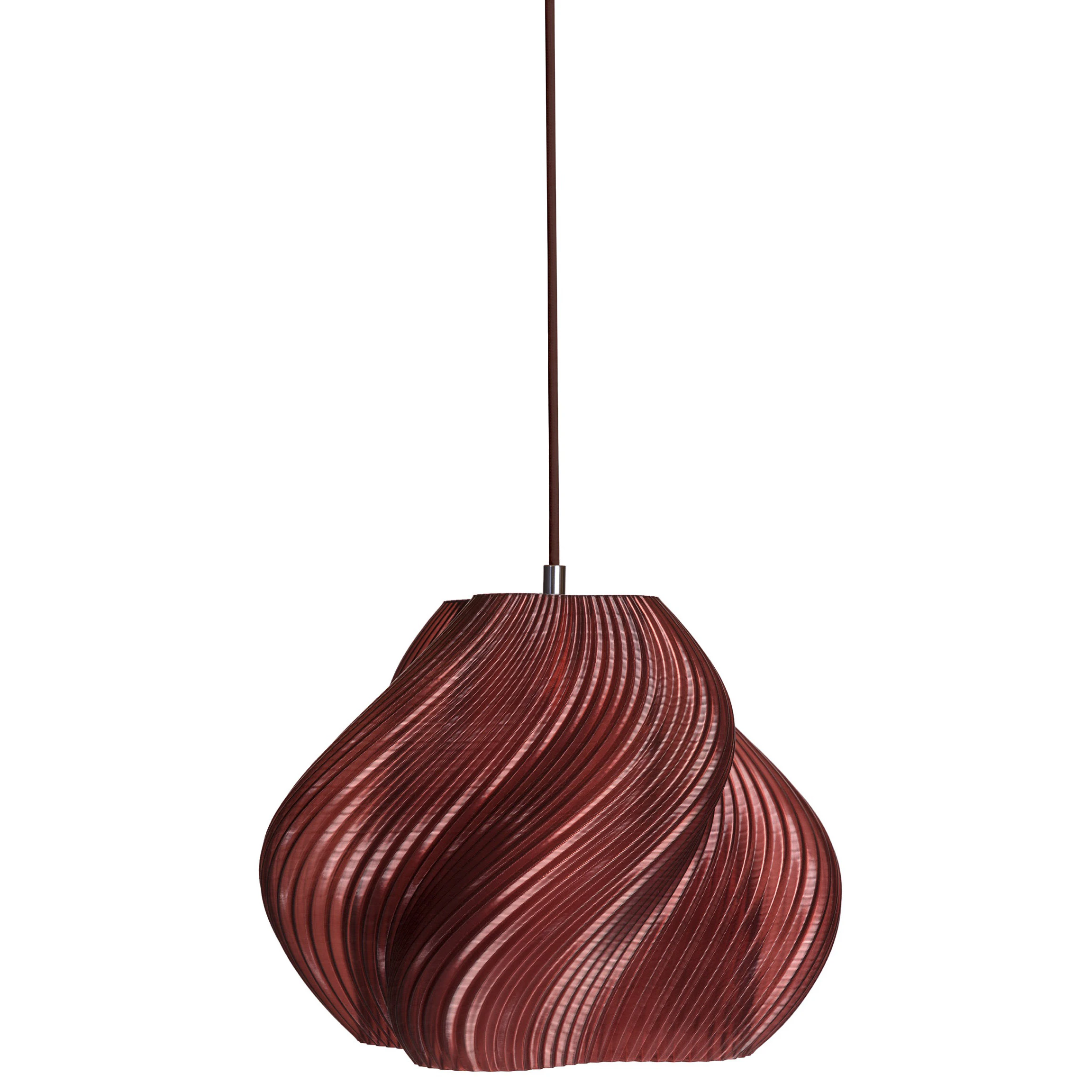 Crème Atelier Soft Serve Pendel 03 / Cherry - Pendellampor Återvinningsbar Bioplast Krom