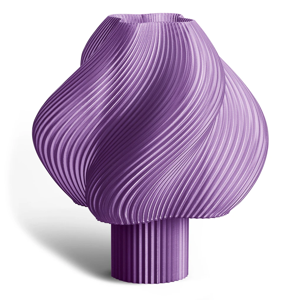 Crème Atelier Soft Serve Portable Bordslampa - Portabla lampor Återvinningsbar Bioplast Lavender Sorbet